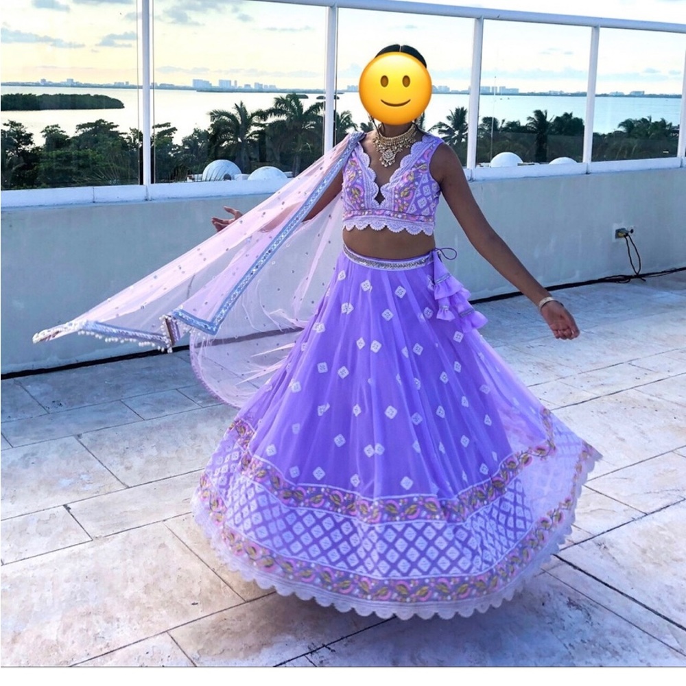 Beautiful Lilac 3-Piece Lehenga